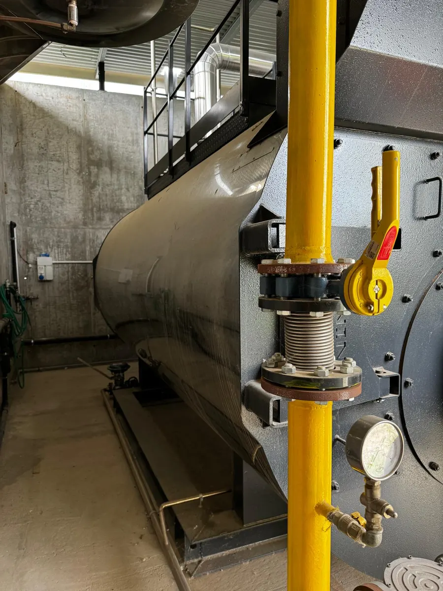 Centrale termica con generatore di calore e bruciatore